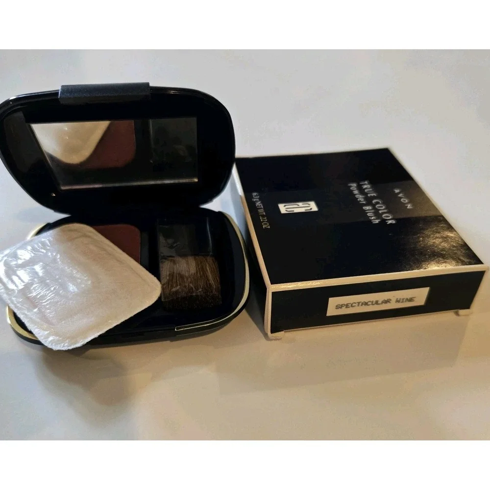 NEW AVON true color BLUSH powder Discontinued 1997 Spectacular Wine .22 Oz